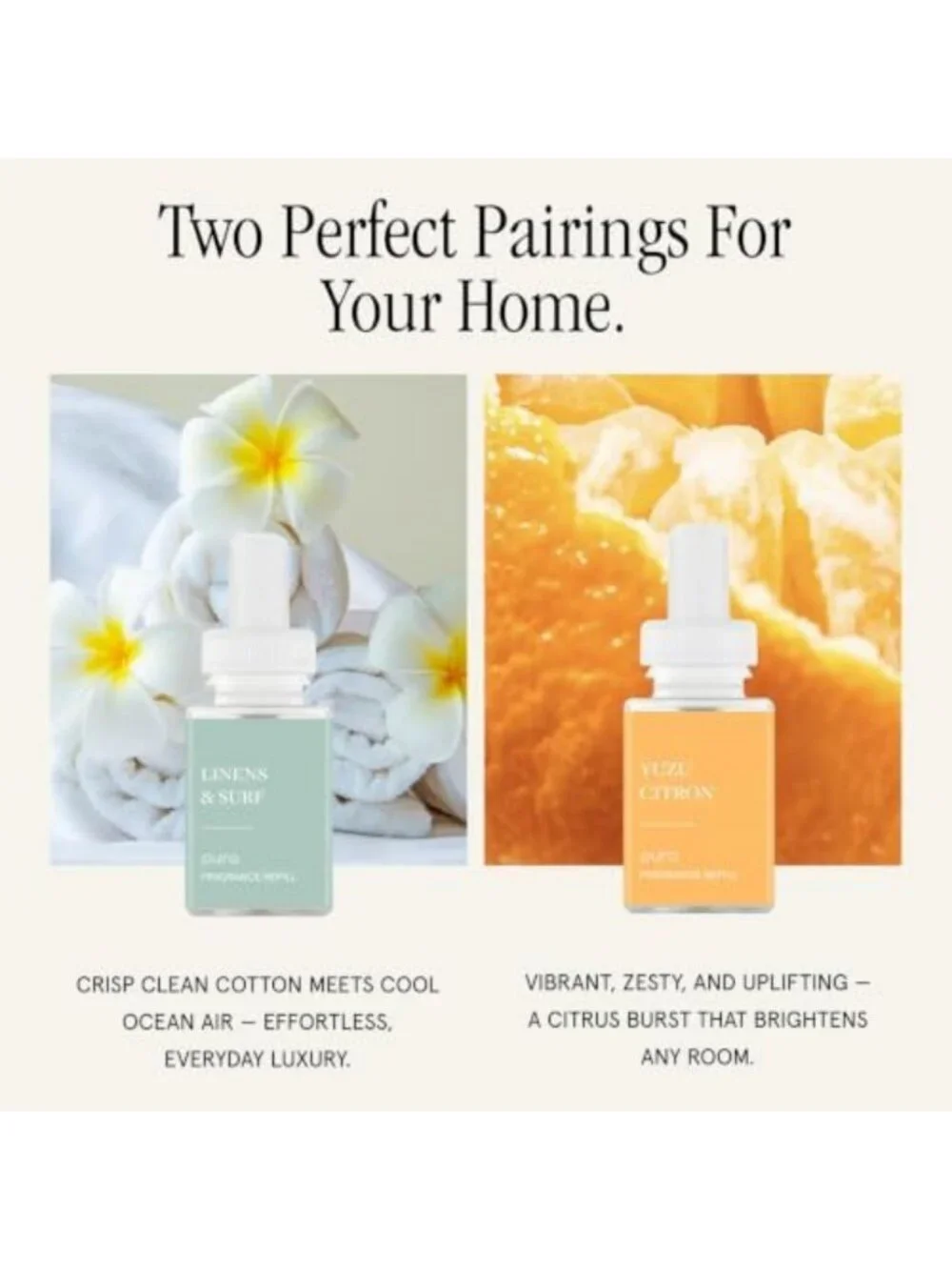 Home Fragrance Diffuser Starter Set - Aromatherapy Scent Diffuser with Refills